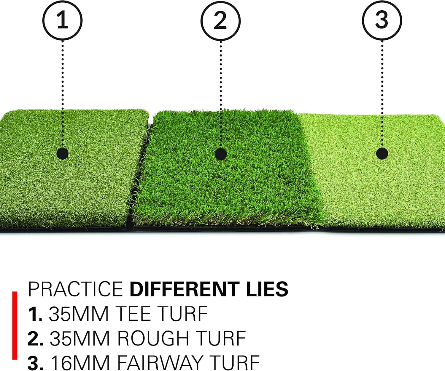 Rukket Tri-Turf portable golf hitting mat