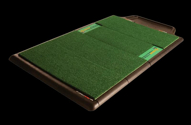 TrueStrike Single golf mat with gel divot section